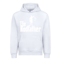 White Fishing The Rodfather Urban Hoodie - linhVisuals