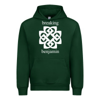 Forest Green BREAKING BENJAMIN - BLACK AND WHITE Urban Hoodie - linhVisuals