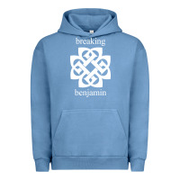 Pigment Pebble Blue BREAKING BENJAMIN - BLACK AND WHITE Urban Hoodie - linhVisuals