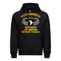 Black Airborne 101st division Urban Hoodie - linhVisuals