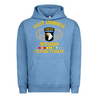 Pigment Pebble Blue Airborne 101st division Urban Hoodie - linhVisuals