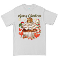 Dove Grey merry christmas cupcake Premium Tee - CowGirlArtShop