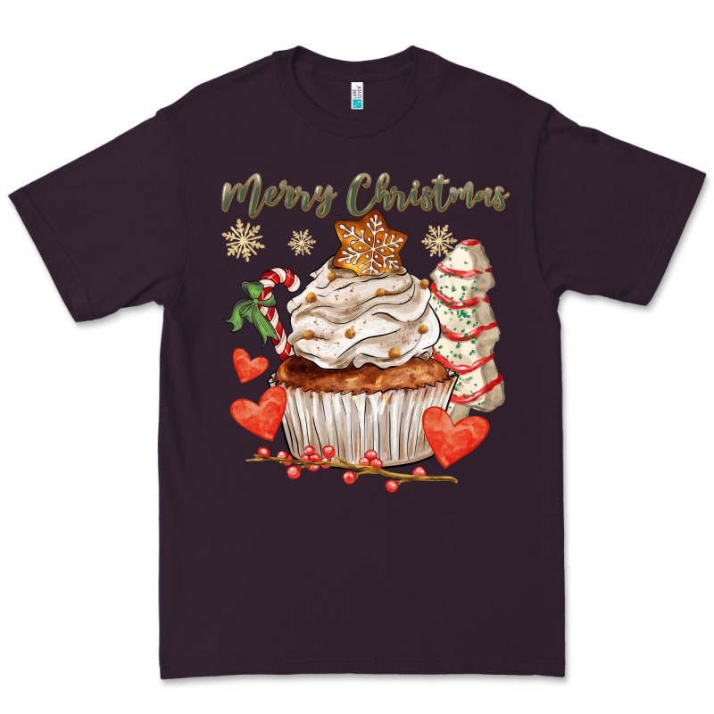 Merry Christmas Cupcake Premium Tee by CowGirlArtShop | Teevron