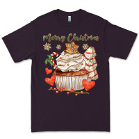 Plum merry christmas cupcake Premium Tee - CowGirlArtShop