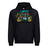 Black camping is my happy place2 Urban Hoodie - JahusDesignShop