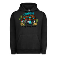 Pigment Black camping is my happy place2 Urban Hoodie - JahusDesignShop