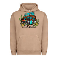 Pigment Burro camping is my happy place2 Urban Hoodie - JahusDesignShop