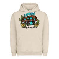 Pigment French Oak camping is my happy place2 Urban Hoodie - JahusDesignShop
