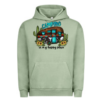 Pigment Oil Green camping is my happy place2 Urban Hoodie - JahusDesignShop