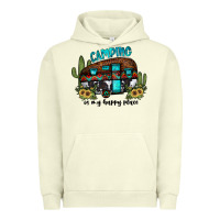 Pigment Pistachio camping is my happy place2 Urban Hoodie - JahusDesignShop