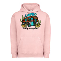 Pigment Salmon camping is my happy place2 Urban Hoodie - JahusDesignShop