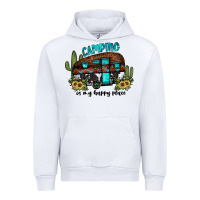 White camping is my happy place2 Urban Hoodie - JahusDesignShop