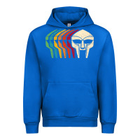Cobalt Retro Mask Doom Urban Hoodie - linhVisuals