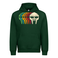 Forest Green Retro Mask Doom Urban Hoodie - linhVisuals