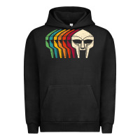 Pigment Black Retro Mask Doom Urban Hoodie - linhVisuals