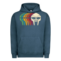 Pigment Midnight Navy Retro Mask Doom Urban Hoodie - linhVisuals