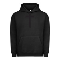 Pigment Black Cross Urban Hoodie - linhVisuals