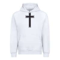 White Cross Urban Hoodie - linhVisuals
