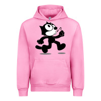 Fuchsia Pink felix the black cat music Urban Hoodie - linhVisuals