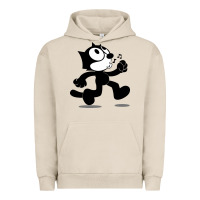 Pigment French Oak felix the black cat music Urban Hoodie - linhVisuals