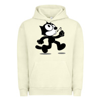 Pigment Pistachio felix the black cat music Urban Hoodie - linhVisuals