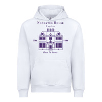 White nonnatus house  blue ink Urban Hoodie - linhVisuals