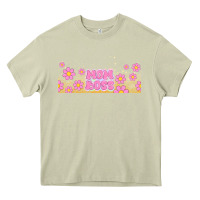 Mossy mom boss daisies Heavy Core Tee - TumblerDesignByShophia