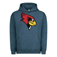 Pigment Midnight Navy illinois state redbirds Urban Hoodie - linhVisuals