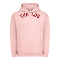 Pigment Salmon the lou retro louis fan tribute  loui cardinal Urban Hoodie - linhVisuals