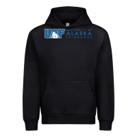 Black University of Alaska Fairbanks Urban Hoodie - linhVisuals