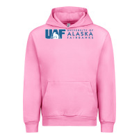 Fuchsia Pink University of Alaska Fairbanks Urban Hoodie - linhVisuals