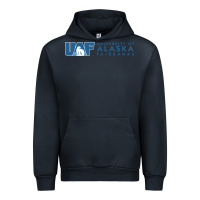Navy University of Alaska Fairbanks Urban Hoodie - linhVisuals