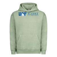 Pigment Oil Green University of Alaska Fairbanks Urban Hoodie - linhVisuals