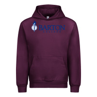 Mauve Wine Barton College Urban Hoodie - linhVisuals