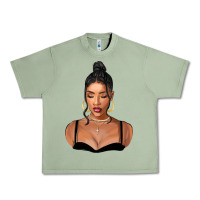 Oil Green black woman Urban Heavy Tee - FaDigitalArtStudio