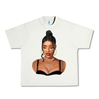 Pistachio black woman Urban Heavy Tee - FaDigitalArtStudio