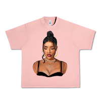 Salmon black woman Urban Heavy Tee - FaDigitalArtStudio