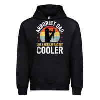 Black arborist dad tree climber logger woodworker chainsaw mens t shirt Urban Hoodie - linhVisuals