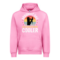 Fuchsia Pink arborist dad tree climber logger woodworker chainsaw mens t shirt Urban Hoodie - linhVisuals