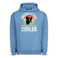 Pigment Pebble Blue arborist dad tree climber logger woodworker chainsaw mens t shirt Urban Hoodie - linhVisuals