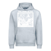 Heather Grey the story   the story so far Urban Hoodie - linhVisuals