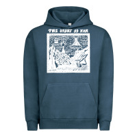 Pigment Midnight Navy the story   the story so far Urban Hoodie - linhVisuals