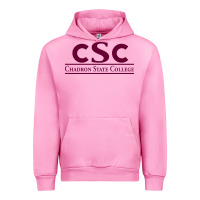 Fuchsia Pink Chadron State College Urban Hoodie - linhVisuals