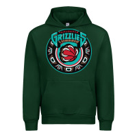 Forest Green vancouver grizzlie retro Urban Hoodie - linhVisuals