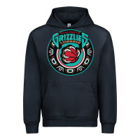 Navy vancouver grizzlie retro Urban Hoodie - linhVisuals