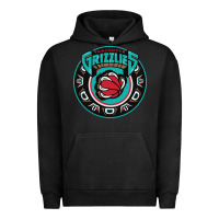 Pigment Black vancouver grizzlie retro Urban Hoodie - linhVisuals