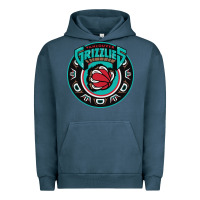 Pigment Midnight Navy vancouver grizzlie retro Urban Hoodie - linhVisuals