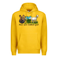 Lemon Peace Love Cashmere Goat Premium Hoodie - LillyAllenDesigns