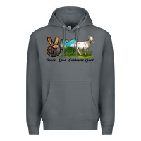 Rock Peace Love Cashmere Goat Premium Hoodie - LillyAllenDesigns