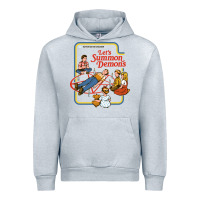 Heather Grey let's summon demons Urban Hoodie - linhVisuals